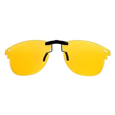 Imagem de Óculos de sol polarizados CLIP-ON para Ray-Ban Clubmaster RB3016 (RX3016) 51X21, Amarelo HD, 51 X 21mm