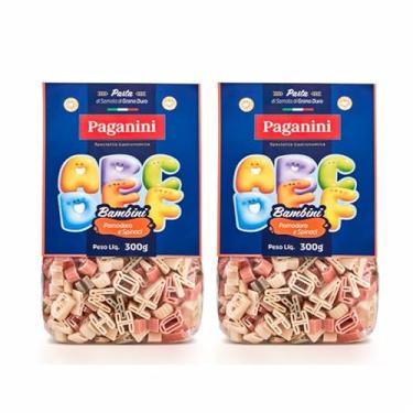 Imagem de Kit 2X: Macarrão Bambini Letrinhas Tricolore Paganini 300g