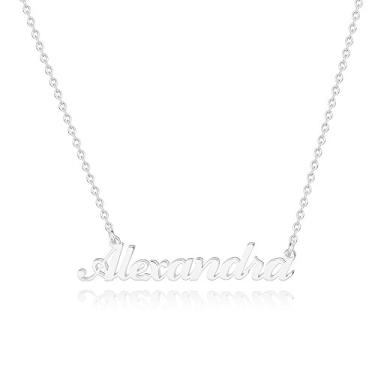 Imagem de Hidepoo Colar Alexandra – Colar com pingente personalizado My Name para presente de Dia dos Namorados, colar delicado com nome Alexandra, corrente de joias presentes para mulheres