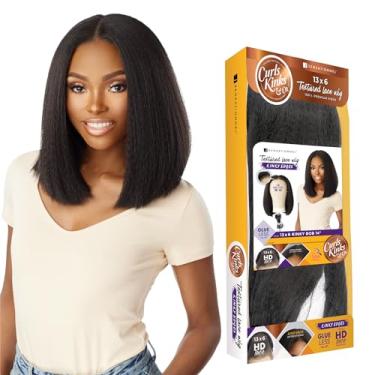 Imagem de Sensationnel Curls Kinks&Co Textured Lace Wig - 13X6 Kinky Bob 14" (Color:BALAYAGE GOLD)