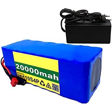 Imagem de Pacote de bateria de lítio para bicicleta elétrica, 36v, 20ah, com carregador de 42v 2a, 20a bms integrado, para motor elétrico de bicicleta/scooter de 350/500/750/1000w, plugue t
