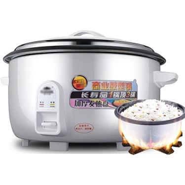Imagem de Panela elétrica de arroz, panela elétrica de arroz comercial de grande capacidade, para restaurante/hotel/escola, (8-45L) para 8-60 pessoas, Onecolor, 10L