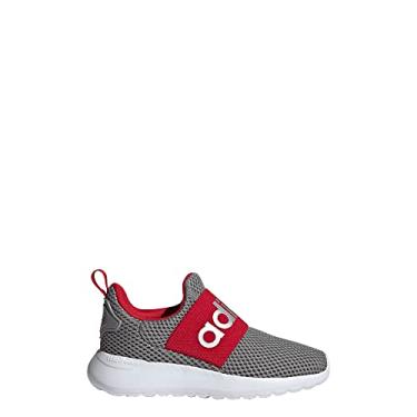 Imagem de adidas Tênis de corrida infantil unissex Lite Racer Adapt 4.0, Cinza/Prata Metálico/Carlate, 2 Little Kid