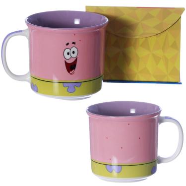 Imagem de Caneca Patrick Cerâmica 350ml + Caixinha Oficial Bob Esponja Nickelodeon