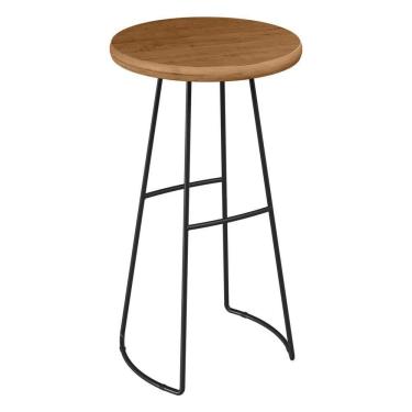 Imagem de Mesa Bistrô Redonda Alta Astra Base Metálica - Pallazio