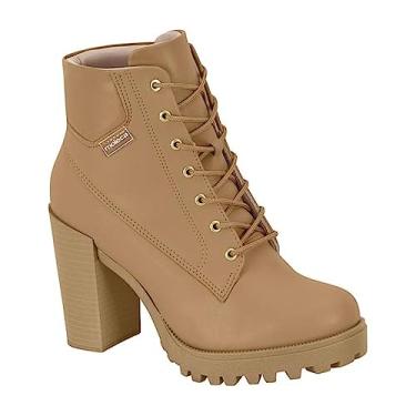 Imagem de Bota Feminina Coturno Moleca Salto Alto 5325-119