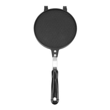 Imagem de Tiiyee Máquina de cone de waffle de 16,7 cm, dupla face, antiaderente, forma de omelete, rolo de ovo, ferramenta de sobremesa, panqueca, multifuncional para cozinha doméstica (grade