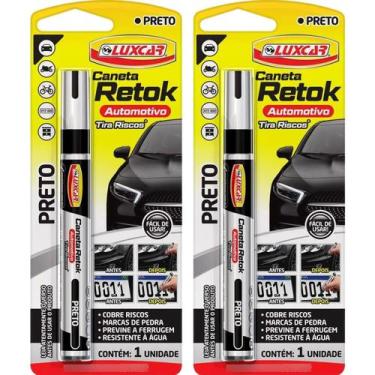 Imagem de Kit 2 Caneta Remove Riscos Pintura Automotiva Carro Moto - Luxcar, Pre