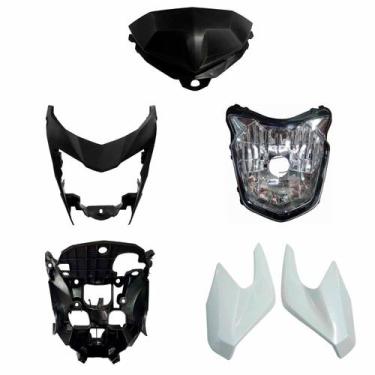 Imagem de Farol Cb250f Twister Com Suporte Painel E Carenagem Bananinha Branco P