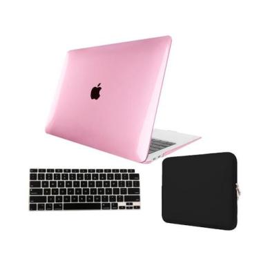 Imagem de Kit Capa Case Compativel Macbook AIR 11" A1465 A1370 cor RC + Pel. Tec