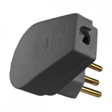 Imagem de Pino Prensa Cabo Ilumi 2 Polos+Terra 20A. Gigante Preto - 1419Pct ./ K