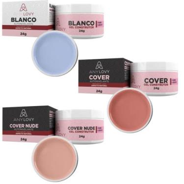 Imagem de Kit 3 Géis Anylovy 24g: Versatilidade e Qualidade para Suas Unhas, Gel