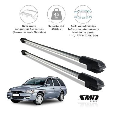 Imagem de Rack Travessa Teto Prata Ford Escort Wagon 1997 A 2000 Prata
