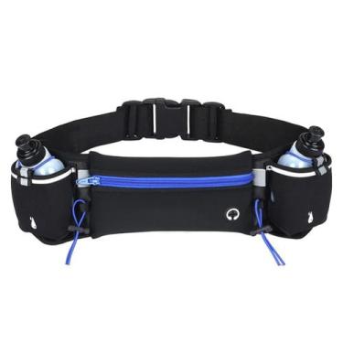 Imagem de Cinto De Hidratação Corrida Running Com 2 Garrafas E Pochete - MHR