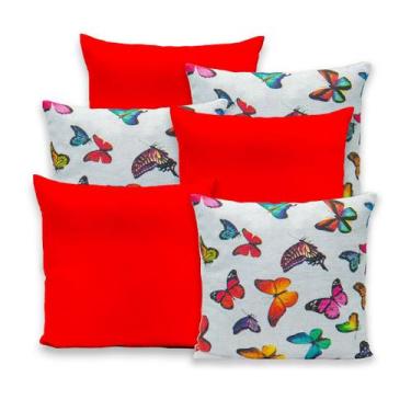 Imagem de Kit 6 Capas de Almofada 40x40cm Gorgurinho Lisas e Estampadas - RAFALO