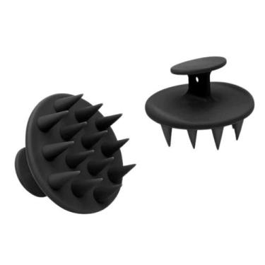 Imagem de Escova Massageadora Capilar Preta Anti Caspa e Queda - NoBrand