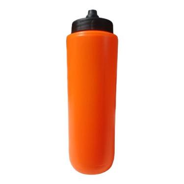 Imagem de Squeeze Automático Tipo Gatorade 1lt Rythmoon S/ Logo, Laranja neon