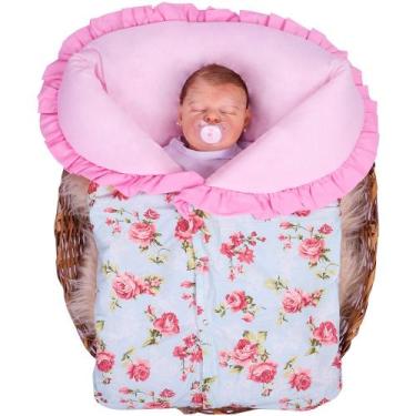 Imagem de Porta Bebê Saco De Dormir Menina Quentinha Charmosa - Bebê Feliz, Verd