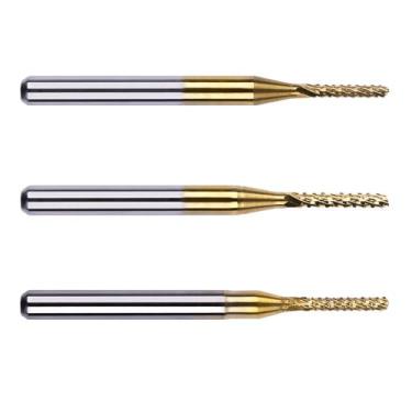 Imagem de 3 Fresa Raiada Dupla 1,4 - 1,5 - 1,6 Mm Router Cnc Pcb Mdf - PDG_Varie