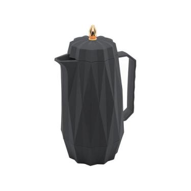 Imagem de Garrafa Térmica de Plástico Lyor 1L Diamond - Cinza