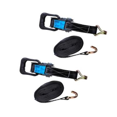 Imagem de Kit 2 Conjunto Cinta e Catraca Amarração de Cargas 6M 35MM - MAVE