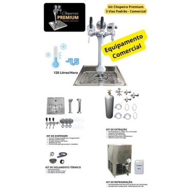 Imagem de Chopeira Naja 3 Torneiras Kit Completo Comercial - BR Cooler