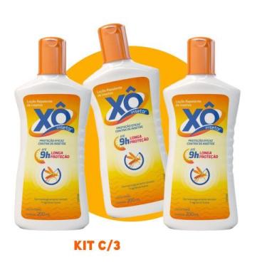 Imagem de Kit c/ 3 Loção Repelente Xô Insetos 15% 9h Proteção 200ml