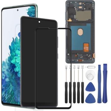 Imagem de FKBAightccy Tela de substituição para Samsung Galaxy S20 FE/S20 FE 5G Display LCD para Galaxy S20 FE SM-G781U SM-G781W SM-G781B Montagem digitalizador de tela sensível ao toque com ferramentas (preto