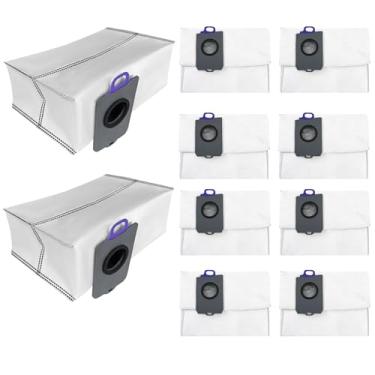 Imagem de Pacote com 10 sacos de vácuo compatíveis com Narwal Freo Z Ultra, saco de pó de substituição especializado para aspirador de pó Narwal Freo Z Ultra Robot