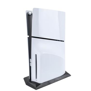 Imagem de RDFJ Suporte vertical compatível com console da série PS5 com aberturas de resfriamento integradas e pés antiderrapantes, economiza espaço, especialmente projetado (preto, para PS5 Slim Ultra HD)