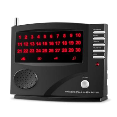 Imagem de SYNLETT Sistema de Chamada de Enfermeira Unidade de Monitoramento Central CMU Somente para Cuidados Clínicos Restaurante Sem Fio Cuidador Pager Idosos Cliente Idoso Idoso Preto