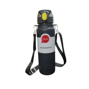 Imagem de Garrafa térmica esportiva Duplo aço inoxidavel 800ml Com alça - BC-006