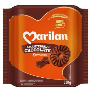 Imagem de Biscoito amanteigado sabor chocolate Marilan 280g