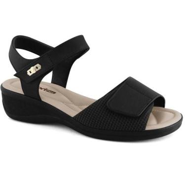 Imagem de Sandalia ramarim ref 2488405 feminino, 35, Preto