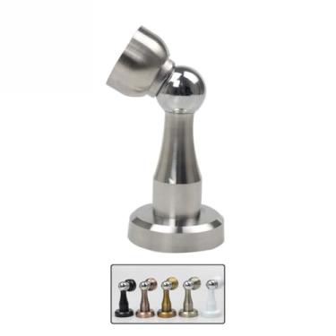 Imagem de Trava Porta Magnético Ima Piso Parede Prendedor Segura Forte (Aço Escovado)