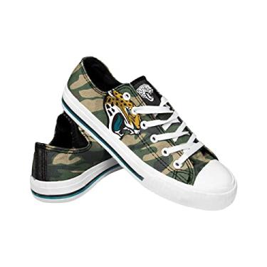 Imagem de FOCO Sapato feminino Jacksonville Jaguars camuflado cano baixo lona tamanho 36