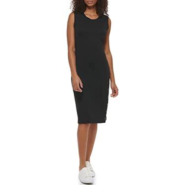 Imagem de KARL LAGERFELD Vestido esportivo feminino sem mangas, Preto, GG