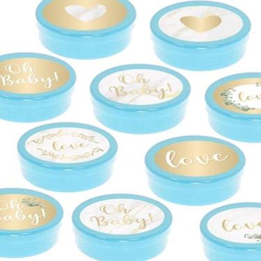Imagem de Latinha Lembrancinha Festa Oh Baby Boy - 8cm - 20 unidades - Azul -  R