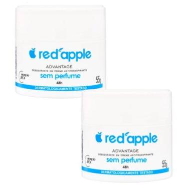 Imagem de Kit 2 Desodorante Em Creme Sem Perfume 55G - Red Apple
