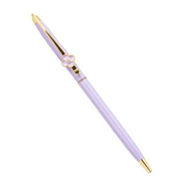 Imagem de Caneta Permanente Detalhe Flor - Lilás c/ Dourado - Bisou Papier, Lilá