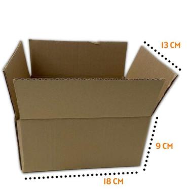Imagem de Caixa de Papelão SemiKraft para Envios de E-commerce 18x13x9 com 150 U