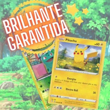 Imagem de ORIGINAL - Pacote de 50 cartas Pokemon+ 2 Cartas Brilhantes - COPAG