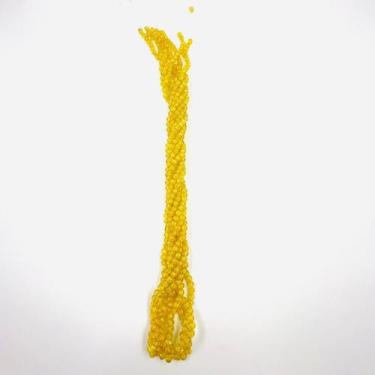 Imagem de Fio de Pedras Contas 6mm 145un Amarela Artesanato 40cm - Macall