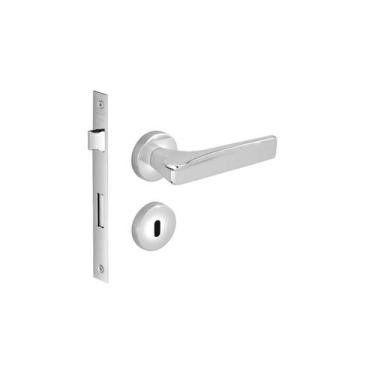 Imagem de Fechadura porta interna pici imab cromada quarto sala chave grande cr 