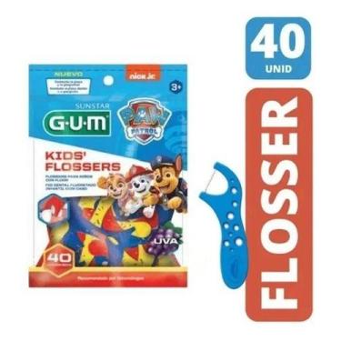 Imagem de Fio Dental C/ Cabo Kids Flossers Paw Patrol Gum C/40