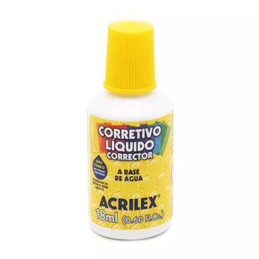 Imagem de Corretivo líquido Acrilex 18ml c/6