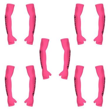 Imagem de Manguito Adulto Com Polegar Pro Tork 5 Unidades, Rosa neon, Único