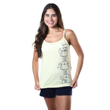 Imagem de Short Doll De Calor 100% Algodão Feminino Verão Fauna - Empório Do Alg