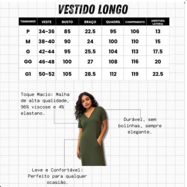 Imagem de Vestido Feminino Midi Longo Verão com Fenda e Bolsos - Contramão SP, P