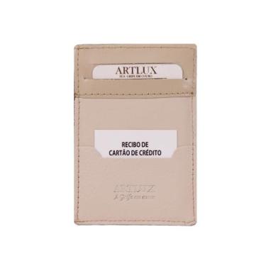 Imagem de Porta Cartão Envelope Anti-Furto Couros Artlux RFID 934, Off white